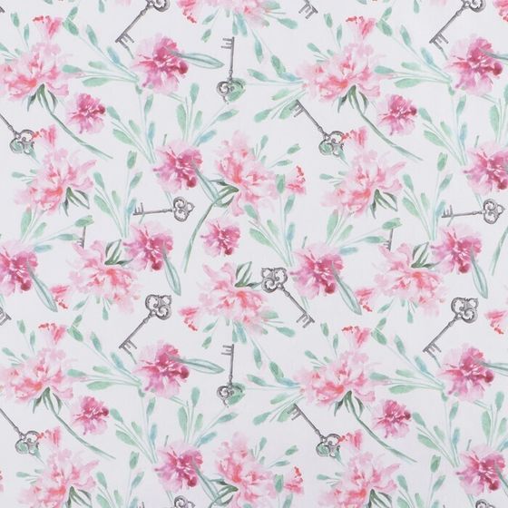 !09 Бумага (набор 2 листа) упаковочная крафтовая «Акварельные цветы», 50 × 70 см.