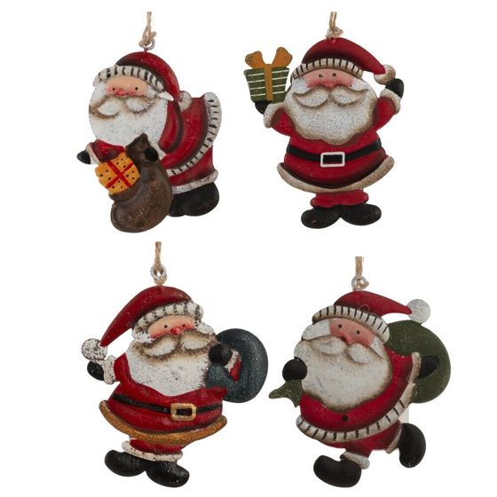 Изделие декоративное подвесное "Дед Мороз", L8 W0,5 H9,5 см, 4в.