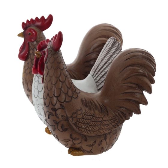 Фигурка декоративная &quot;Курица с петухами&quot;, L22 W15 H15 см