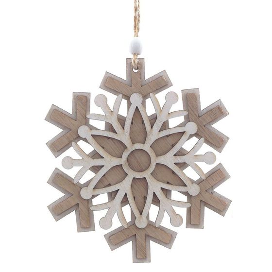 Украшение новогоднее &quot;Снежинка&quot;, L10 W0,5 H11 см, 3в.