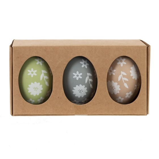 Набор из 3-х изделий декоративных подвесных &quot;Яйцо&quot; (4*6), L13 W7 H4 см