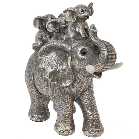 Фигурка декоративная "Слоны", L16 W8 H16 см