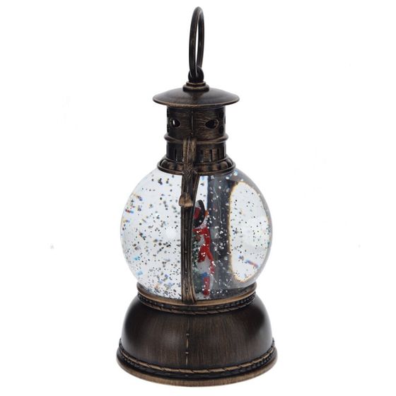 Изделие декоративное &quot;Фонарь&quot; (подсвет, муз, вьюга, 3хААА н/п +USB), D 10 см, L11 W11 H24 см