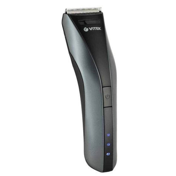Машинка для стрижки Vitek VT-2575 GR аккум./сеть (насадок 1шт) черный