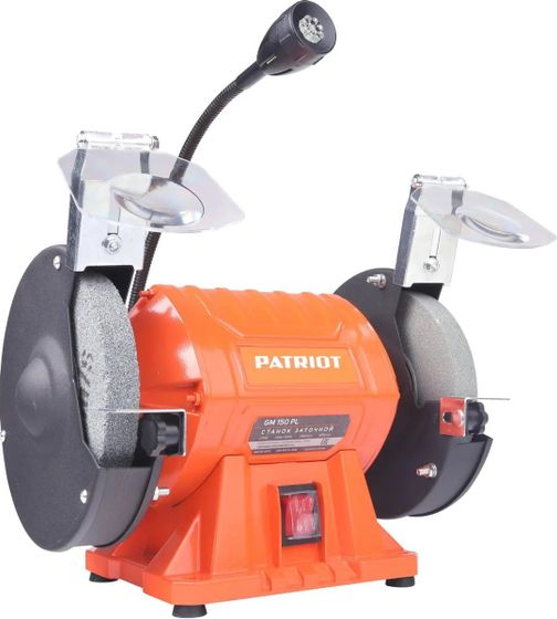 Станок заточной Patriot GM 150 PL Expert 375Вт 2980об/мин 150мм (160301533)