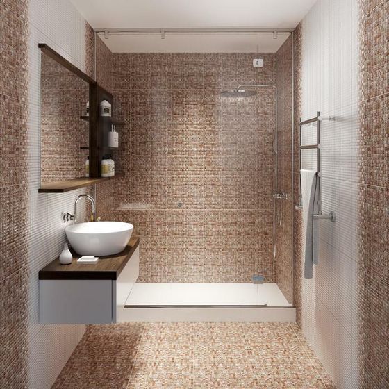 Плитка настенная Hammam бежевый рельеф 200x440 (в упаковке 1,05 кв.м)