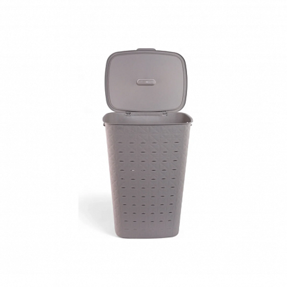 Корзина для белья SOFTEX серая 56л