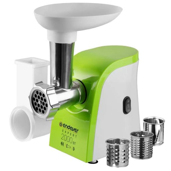 Мясорубка Endever Sigma 44 1500Вт белый/зеленый