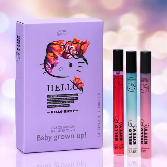 Парфюмерная вода Hello Kitty &quot;BABY GROWN UP!&quot;, 3*15 мл