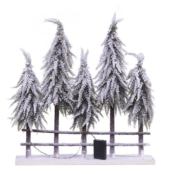 Изделие декоративное &quot;Елки&quot; с подсветкой, (AAx3 н/п), L56 W12 H60 см