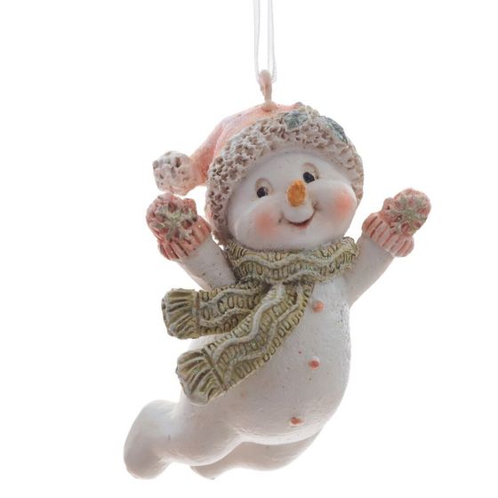 Изделие декоративное подвесное &quot;Снеговик&quot;, L4,5 W3 H7,5 см, 2в.