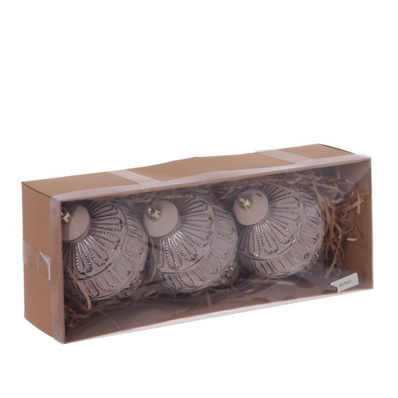 Набор из 3шт Украшение новогоднее &quot;Шар&quot;, L28 W7,5 H11 см