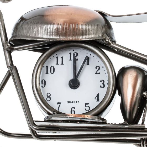 Изделие декоративное &quot;Мотоцикл&quot; с часами, (1xДR44), Д22,5 Ш8,5 В11,5 см