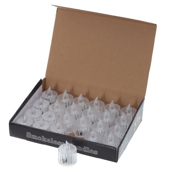 Изделие декоративное &quot;Свеча&quot; (подсветка, 3xLR54) (блок 24шт), L3,5 W3,5 H5 см