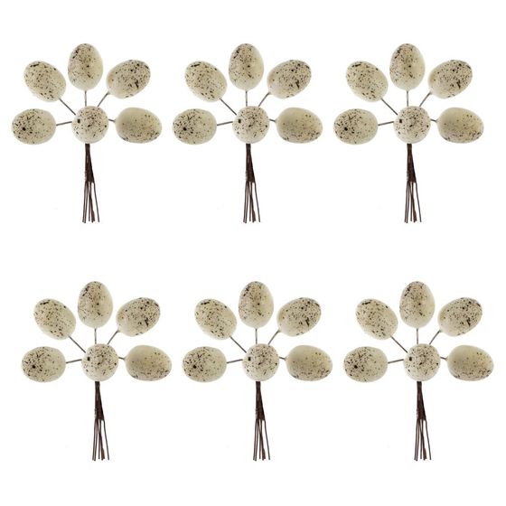 Набор из 6-ти изделий декоративных "Яйца пасхальные", L17 W3,5 H18/10 см