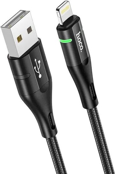 Кабель Hoco U93 Shadow iP U93 SHADOW IP USB (m)-Lightning (m) 1.2м черный