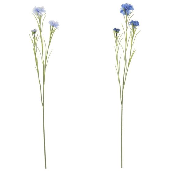 Цветок искусственный "Василек", L7 W5 H68 см, 2в.
