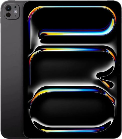 Планшет 11&quot; Apple iPad Pro 2024 A2837 M4 9C RAM8Gb ROM512Gb OLED 2420x1668 LTE eSIM iOS черный космос 12Mpix 12Mpix BT GPS WiFi Touch 9hr
