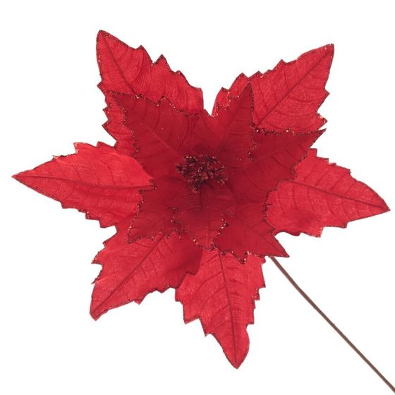 Цветок искусственный &quot;Пуансеттия&quot;, L53 W53 H67 см