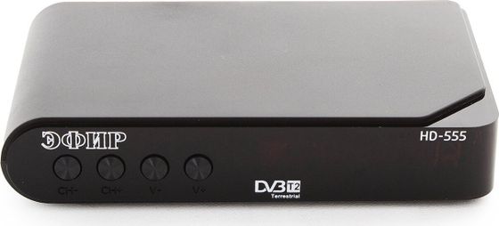 Ресивер DVB-T2 Сигнал Эфир HD-555 черный