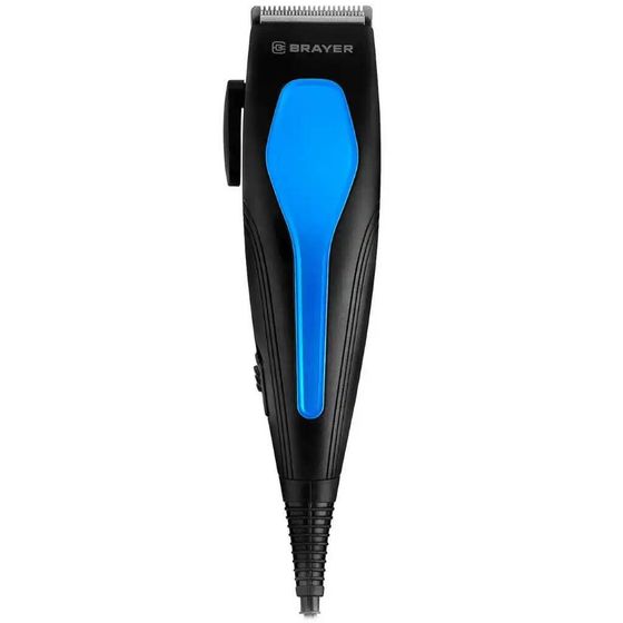 Машинка для стрижки Brayer BR3432 сеть (насадок 4шт) синий