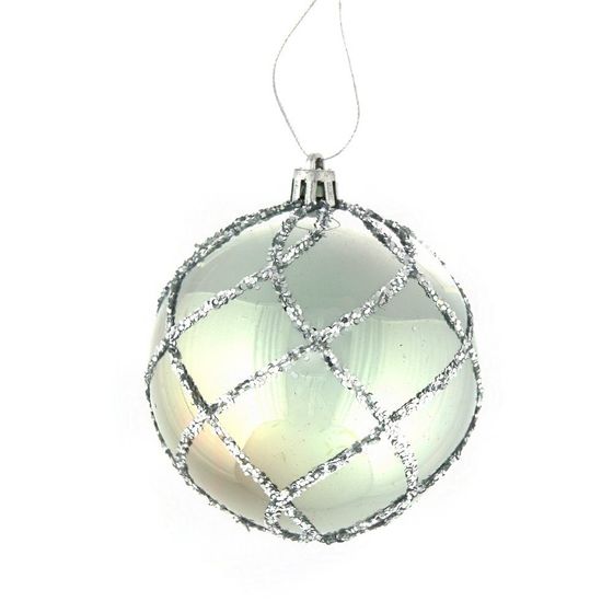 Набор из 12шт Украшение новогоднее Шар &quot;Алмазная сетка&quot;, D 8 см, L35 W27 H9 см