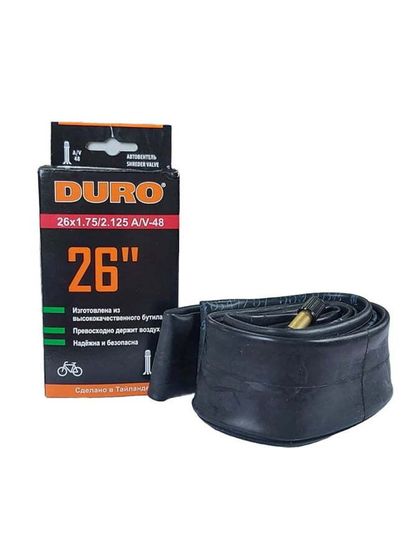 Велокамера 26&quot; Duro 26&quot;х1,75&quot;/2,125&quot; АV-48мм двойной обод (DHB01008)
