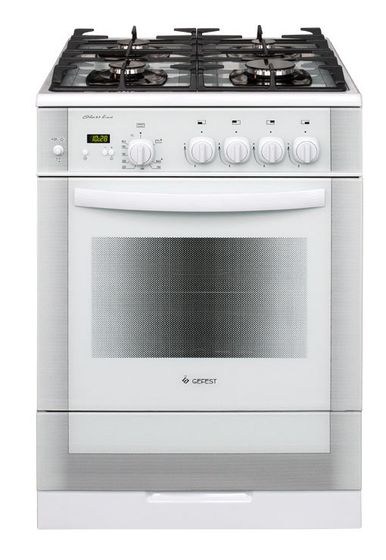 Плита газовая Gefest ПГ 6500-03 0042 белый без крышки реш.чугун