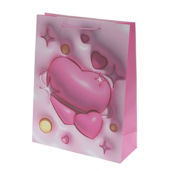 Пакет подарочный (бумага 210г/м2, блок микс 12шт), L31 W12 H40 см, 4в.