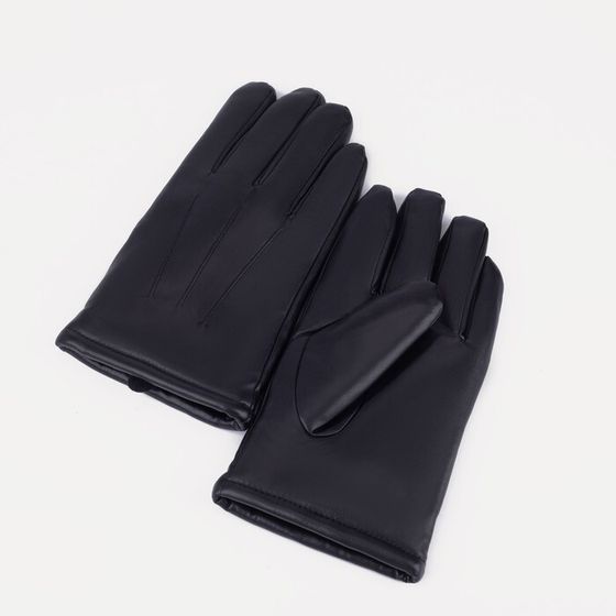 Перчатки мужские, размер 14, с утеплителем, цвет чёрный