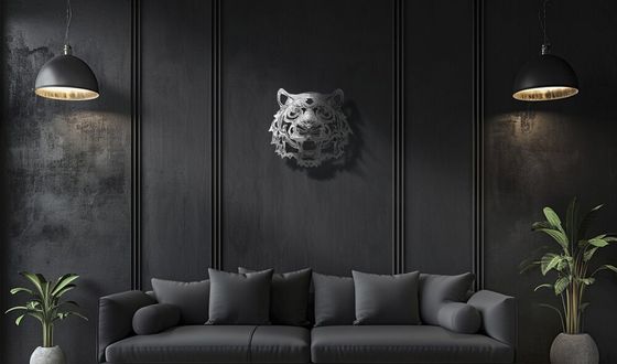 Панно &quot;Тигр&quot;, L43 W30 H38 см