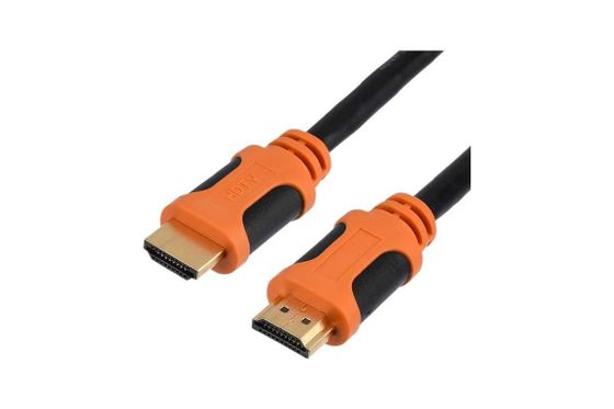 Кабель GoPower HDMI(m) - HDMI(m) ver 2.0 4K 3м черный/оранжевый (00-00027309)