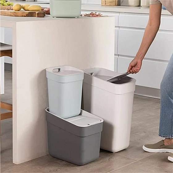 Контейнер для мусора READY TO COLLECT темно-серый/светло-серый 20л