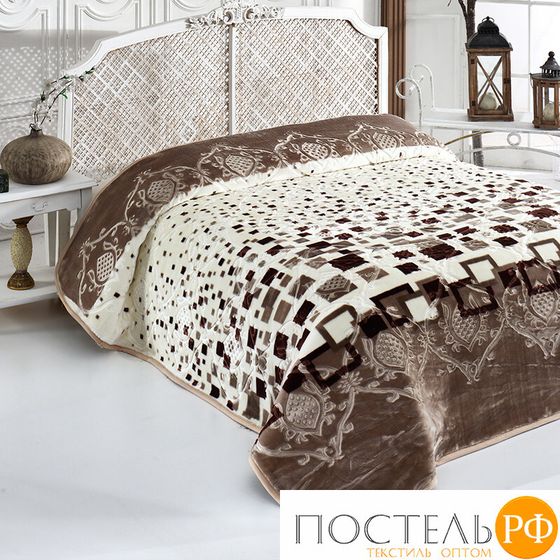 Покрывало EVLEN SUPER SOFT (двухстороннее,1слойное) 220*240 евро Y 938 v1 (A-002)