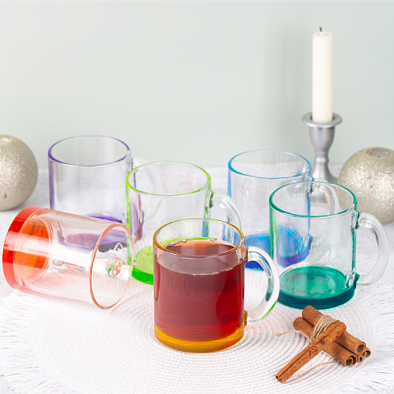 Кружка ЧАЙНАЯ лак микс 320мл