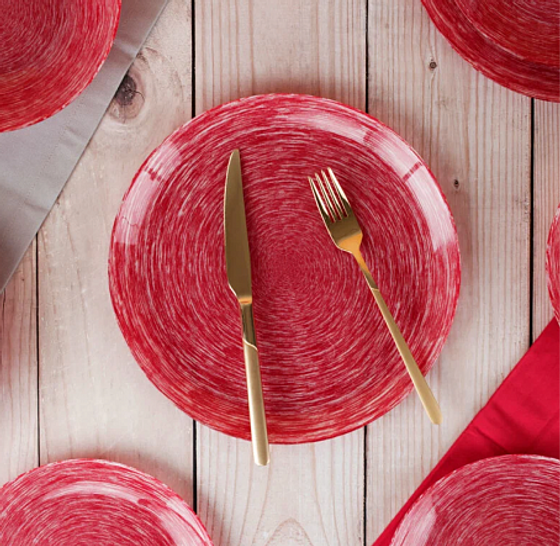 Набор столовый BRUSHMANIA TERRACOTTA 12пр