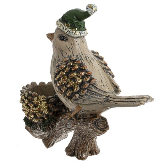 Фигурка декоративная &quot;Птичка&quot;, L16 W6,5 H15 см, 2в.