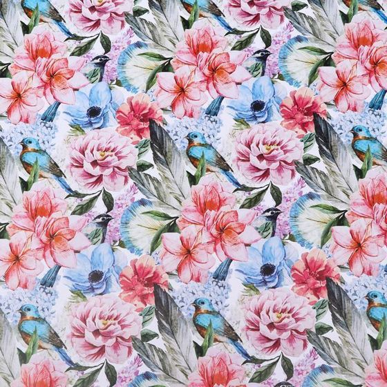 !09 Бумага (набор 2 листа) глянцевая двусторонняя "Цветы" 50 х 70 см.