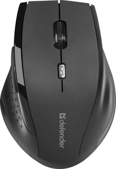 Мышь Defender Accura MM-365 черный оптическая беспров. (1600dpi) (52365)