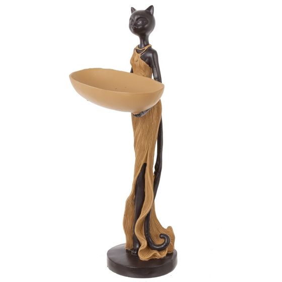 Фигурка декоративная &quot;Кошка&quot;, Д16,5 Ш15 В36,5 см