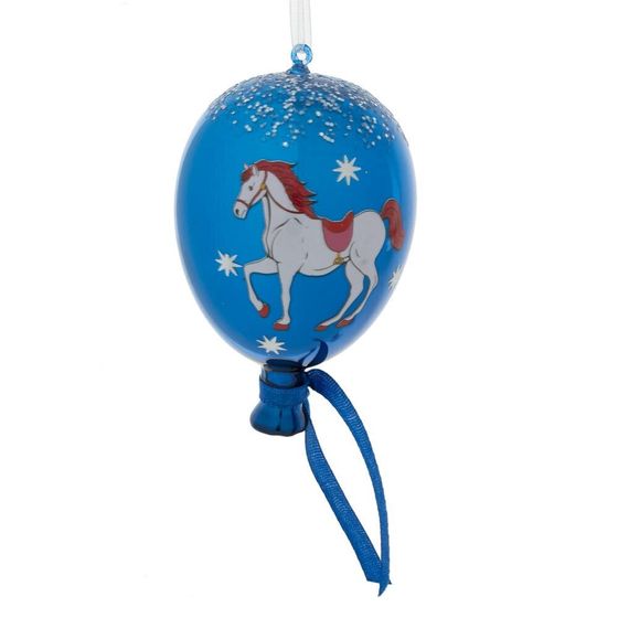 Украшение новогоднее &quot;Воздушный шарик с лошадкой&quot;, L7 W7 H11 см