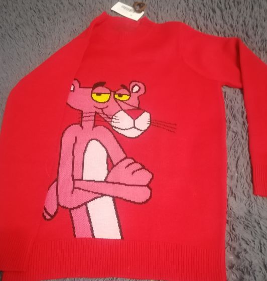 !09 Свитшот женский с принтом &quot;Розовая пантера&quot; размер M