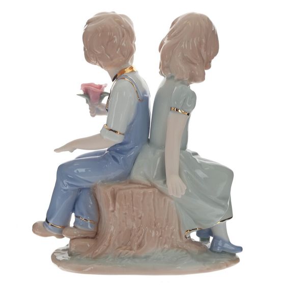 Фигурка декоративная &quot;Мальчик и девочка&quot;, Д14,5 Ш8 В17 см