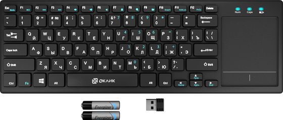 Клавиатура Oklick 830ST беспров. черный