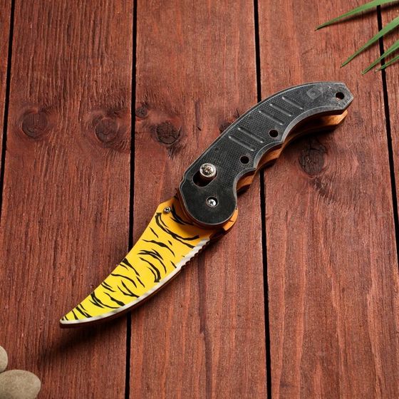 Сувенир деревянный &quot;Ножик автоматический раскладной&quot; тигровый
