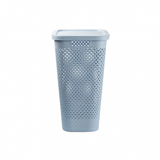 Корзина бельевая PURE синий 55л