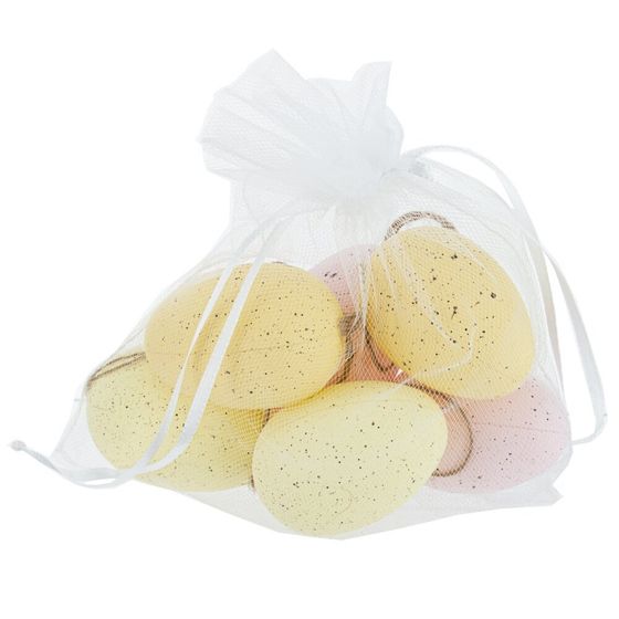 Набор из 6-ти изделий декоративных подвесных &quot;Яйцо&quot; (3,5*5,5), L13 W4 H17 см