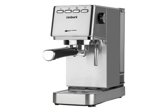 Кофеварка рожковая Timberk T-CM33040 1350Вт серебристый