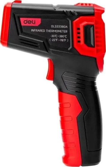 Пирометр инфрокрасный Deli DL333380A с цветным дисплеем -30…+380°C