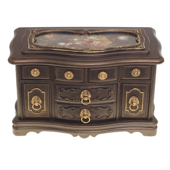 Шкатулка для украшений (музык.), L21 W12,5 H13 см